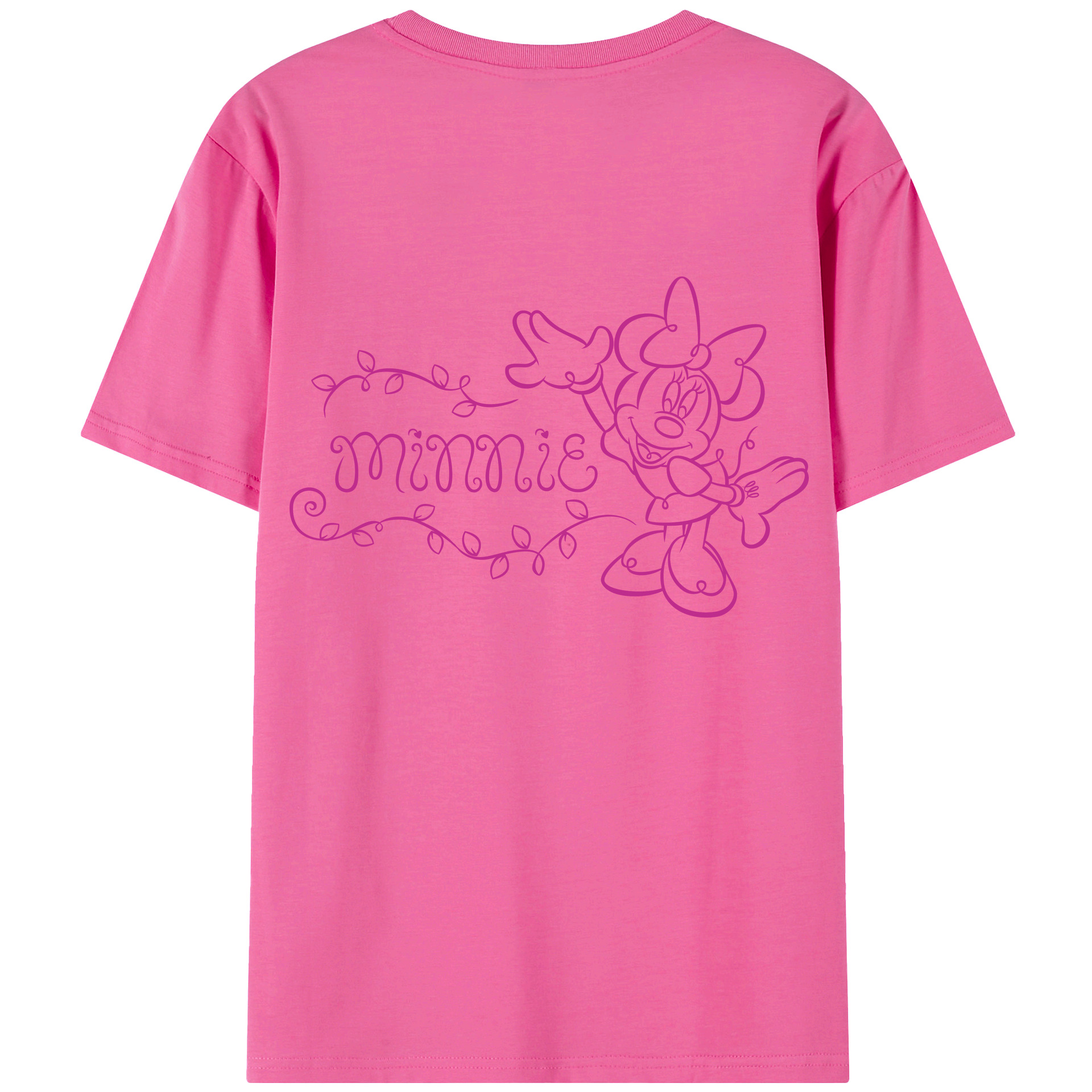 （画像用） ミッキーマウス Mickey Mouse レディース半袖Tシャツ(バックプリント)